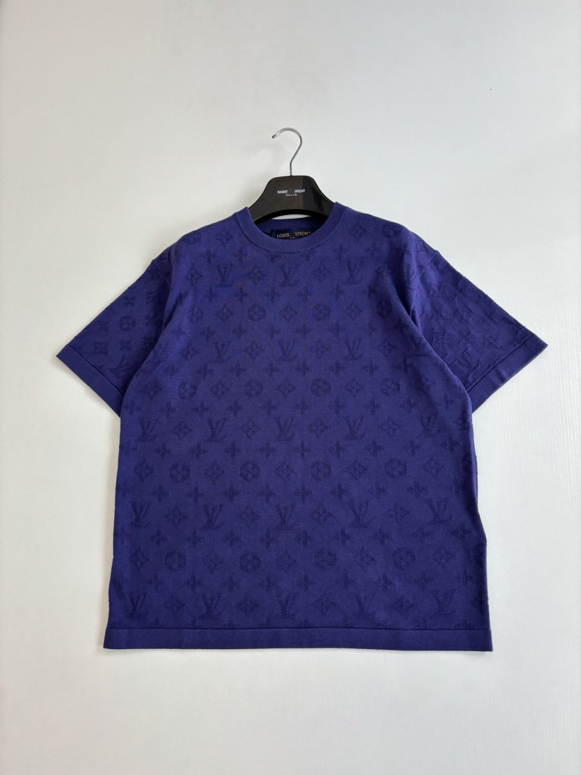ルイヴィトン メンズ レディース　ニット 半袖Tシャツ