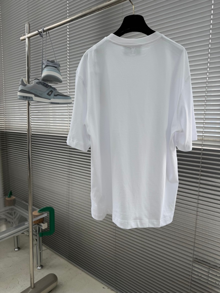 【アミ】メンズ レディース 半袖Tシャツ aat23457