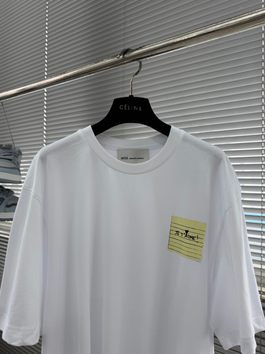 【アミ】メンズ レディース 半袖Tシャツ aat23457