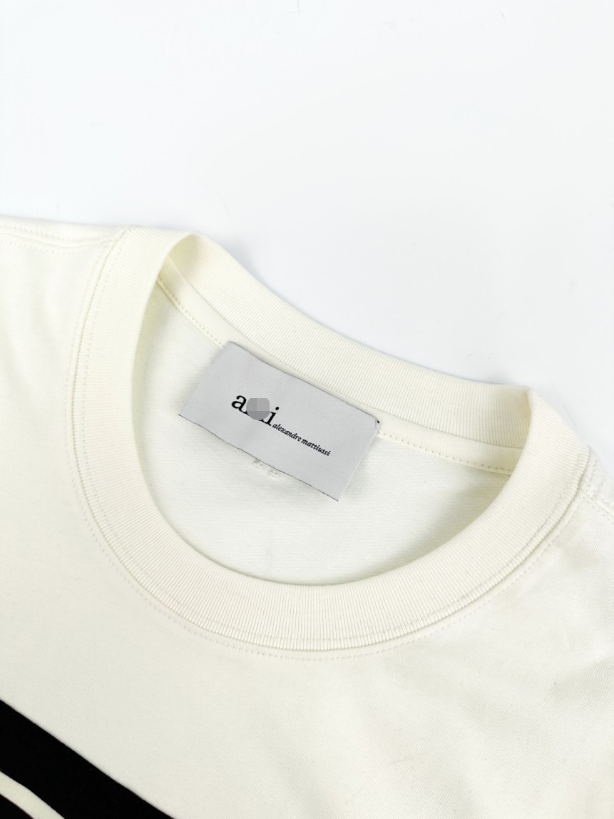 【アミ】メンズ レディース 半袖Tシャツ aat23537