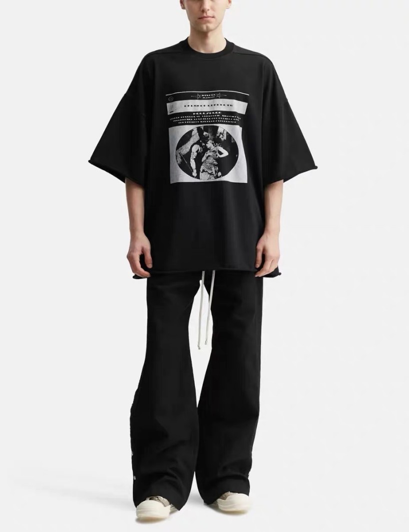 【リックオウエンスタイプ】メンズ レディース 半袖Tシャツ aat23646