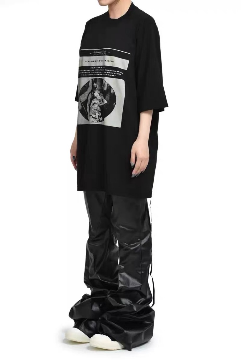 【リックオウエンスタイプ】メンズ レディース 半袖Tシャツ aat23646