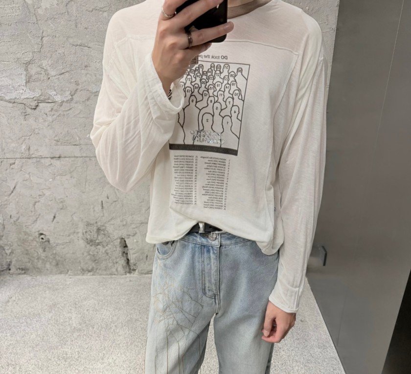 【PALY HOLLYWOOD】メンズ レディース 長袖 Tシャツ aat23666