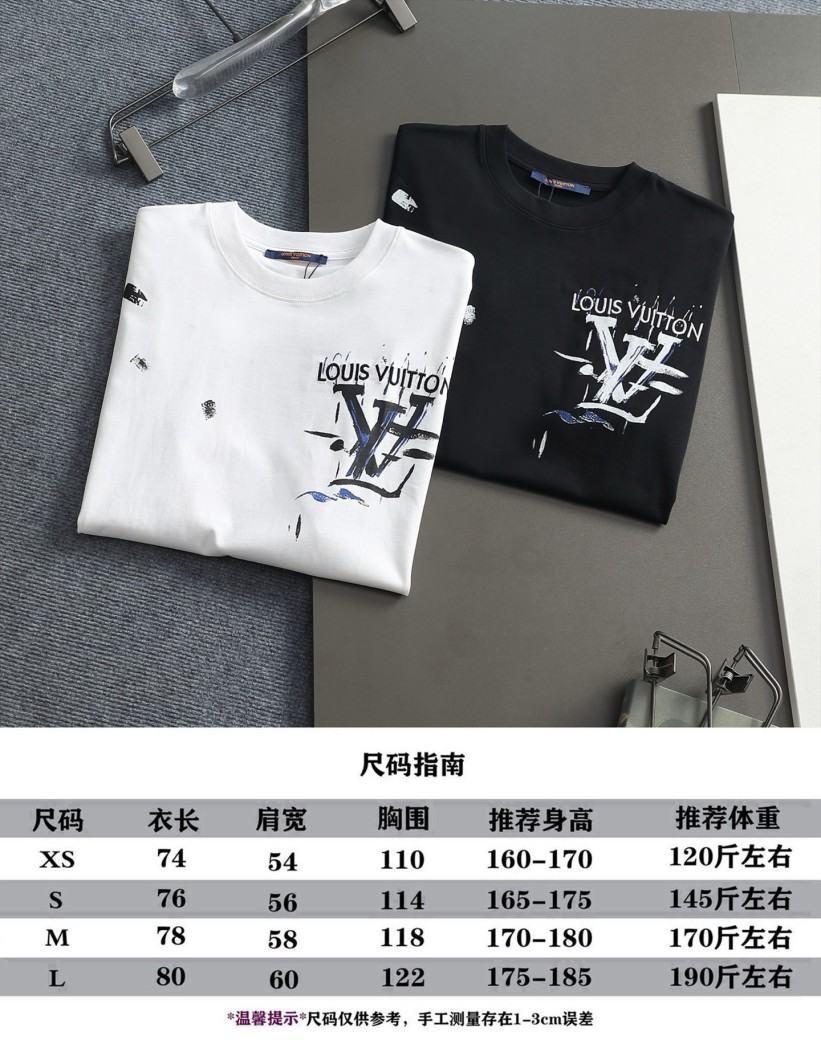 【ヴィトンタイプ】メンズ レディース 半袖Tシャツ aat23673