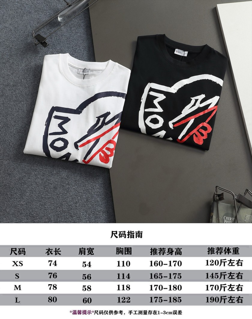 【モンクレールタイプ】メンズ レディース 半袖Tシャツ aat23674