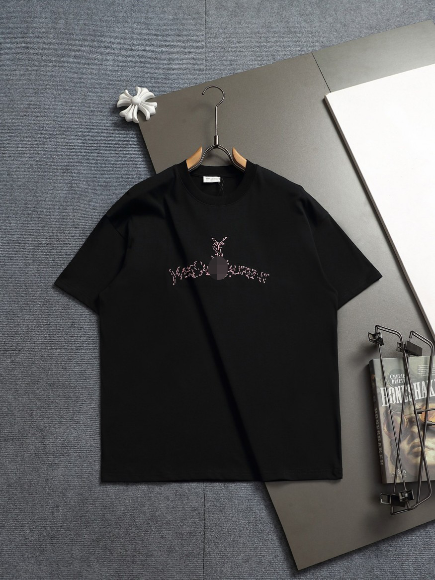 【サンローランタイプ】メンズ レディース 半袖Tシャツ aat23681