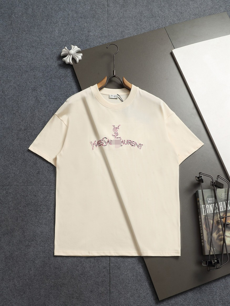 【サンローランタイプ】メンズ レディース 半袖Tシャツ aat23681