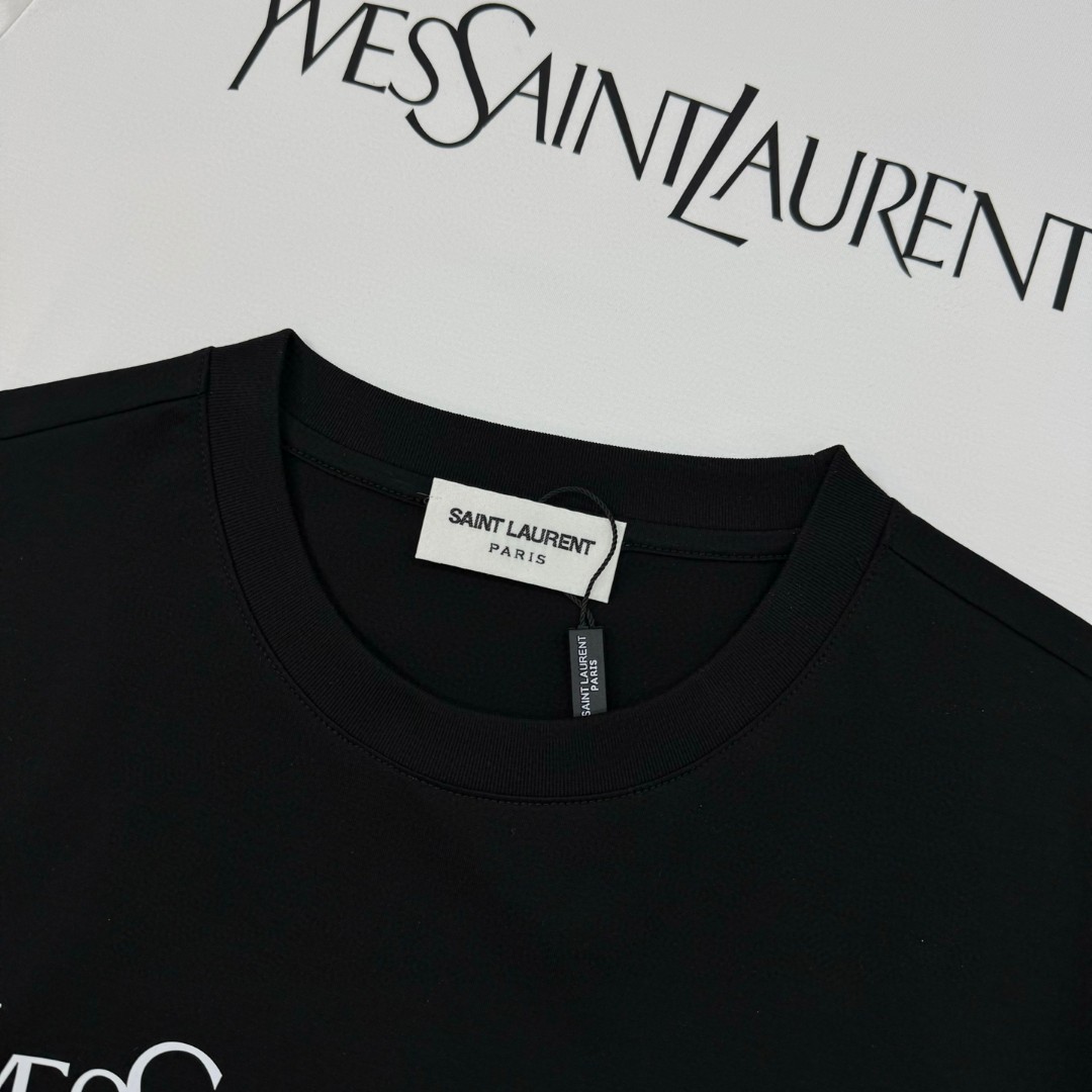 【サンローランタイプ】メンズ レディース 半袖Tシャツ aat23690