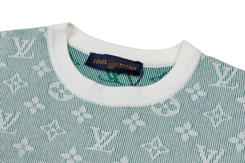 【ヴィトンタイプ】メンズ レディース　ニット 半袖Tシャツ aat23694