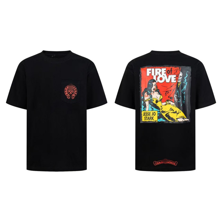 【クロムハーツタイプ】×【DEADIY DOLL】メンズ レディース 半袖Tシャツ aat23701