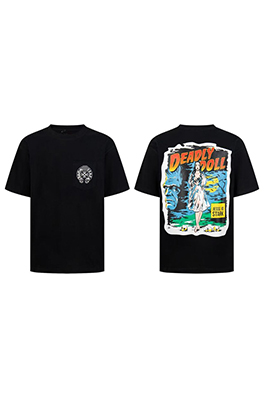 【クロムハーツタイプ】×【DEADIY DOLL】メンズ レディース 半袖Tシャツ aat23702