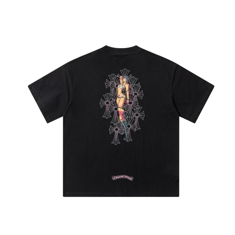 【クロムハーツタイプ】メンズ レディース 半袖Tシャツ aat23706
