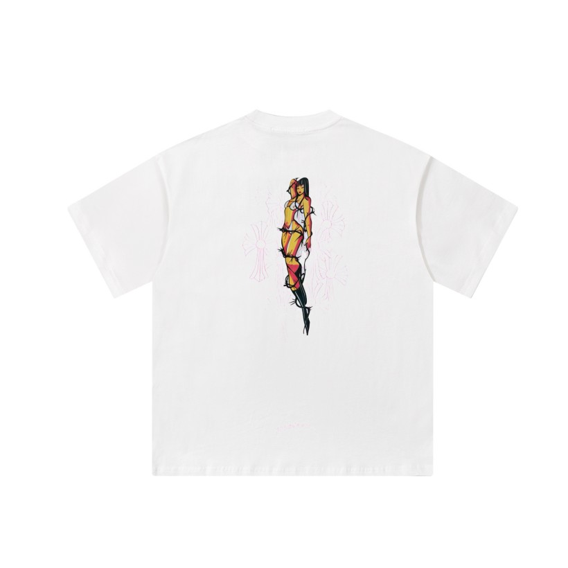 【クロムハーツタイプ】メンズ レディース 半袖Tシャツ aat23706