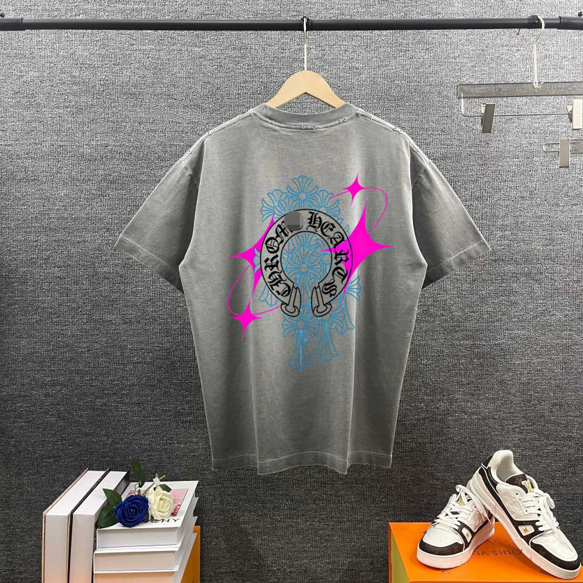 【クロムハーツタイプ】メンズ レディース 半袖Tシャツ aat23726