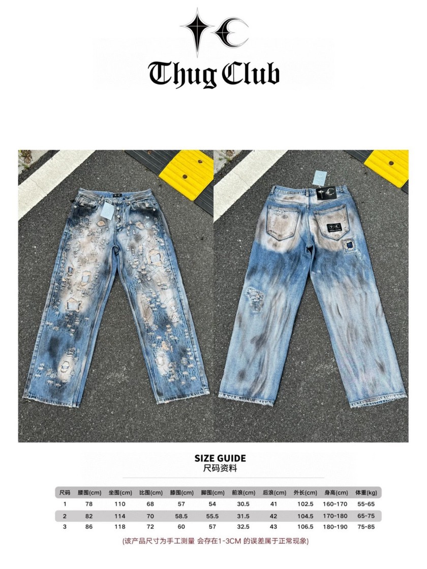 THUG CLUBデニムパンツ