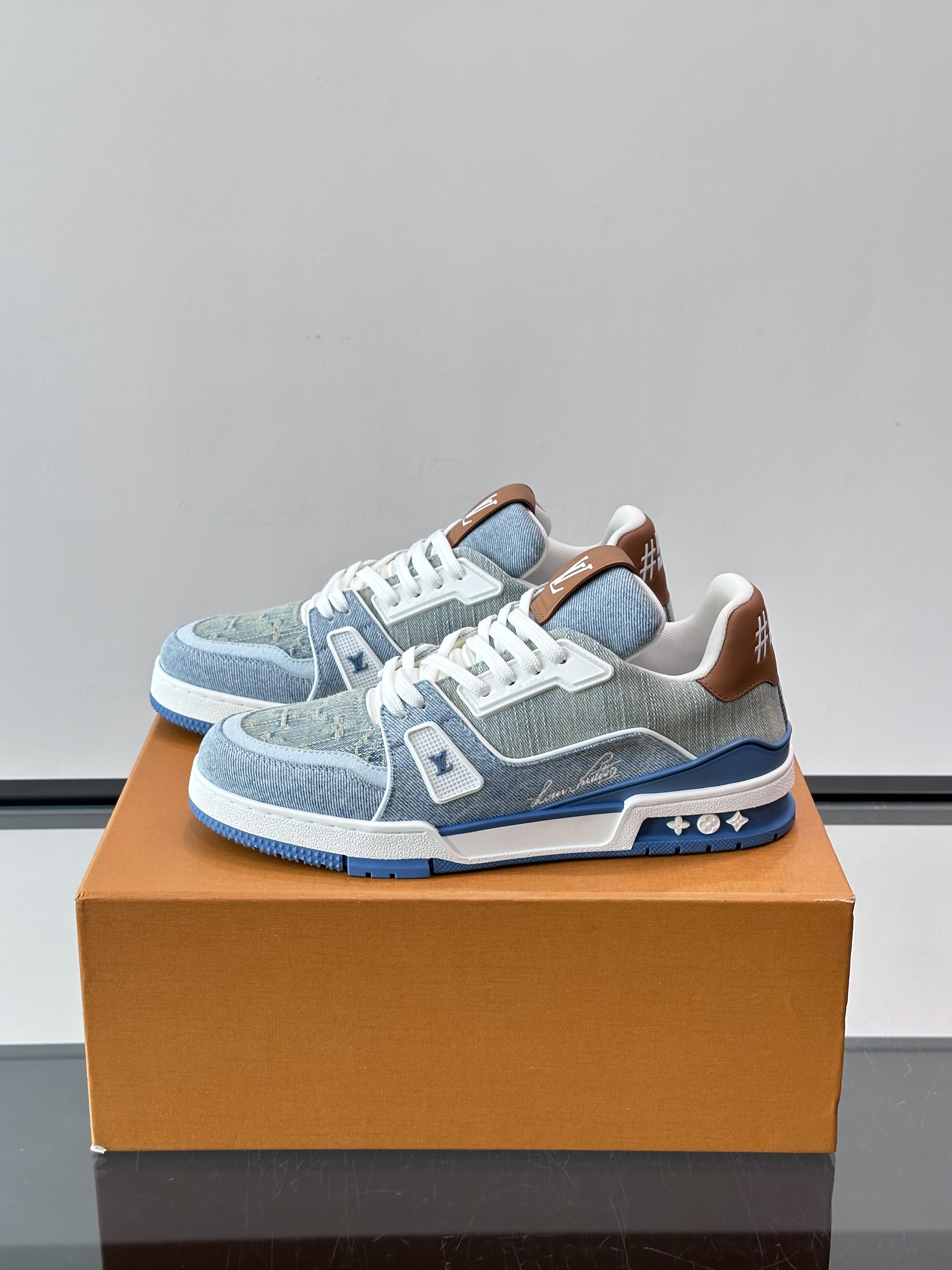 【ヴィトンタイプ】trainer メンズ スニーカー ash5906