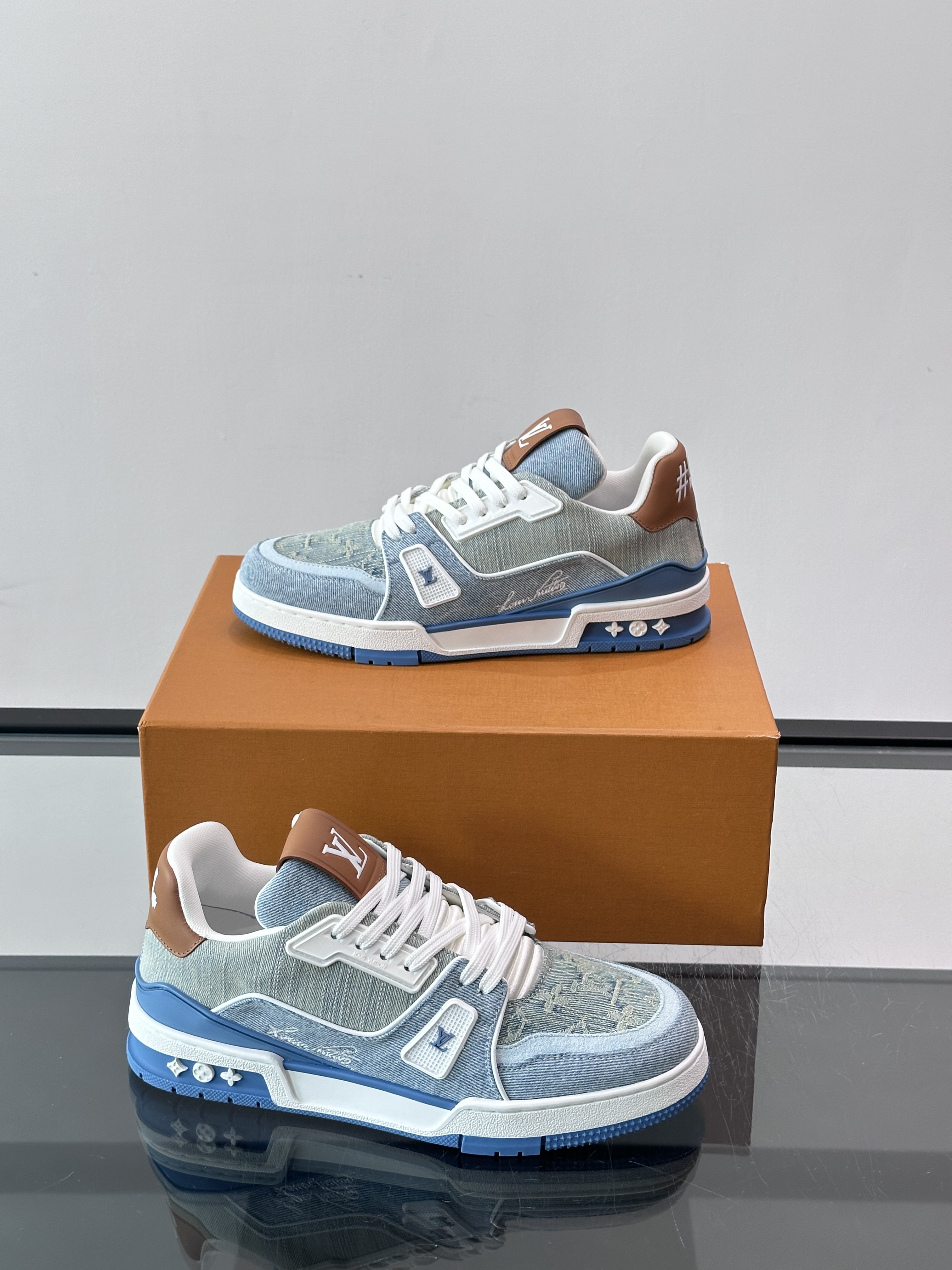 【ヴィトンタイプ】trainer メンズ スニーカー ash5906